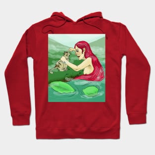 Mermaid and cat Hoodie